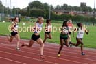 Womens under-17s 100 metres, Northern Under-17s/U-15s and U13s Champs, Leigh Sports Village, Leigh. Photo: David T. Hewitson/Sports for All Pics